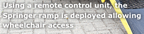 Using a remote control unit,